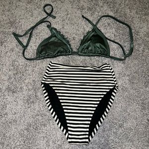 High waisted bikini set